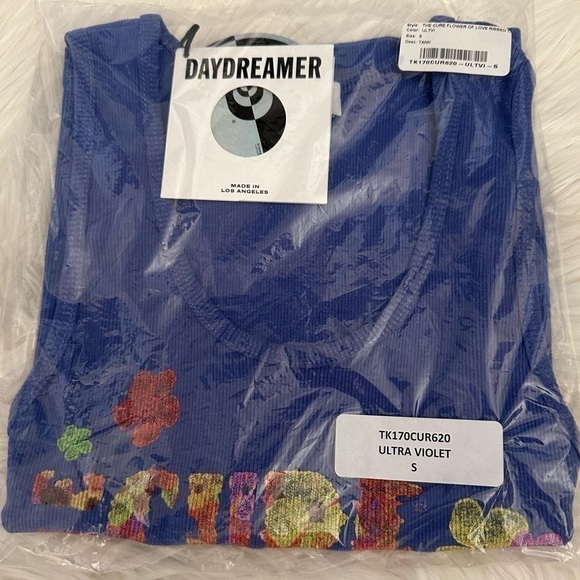 Daydreamer The Cure Flower Of Love Ribbed Tank Top Size Small - Picture 2 of 7